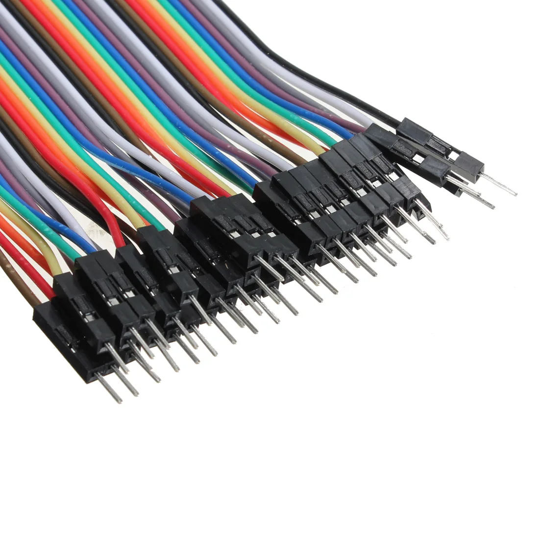 Мужской и мужской цветной макетный кабель Jump Wire Jumper Для Arduino Shield 40 шт 20 см 2 54 мм 1 p-1