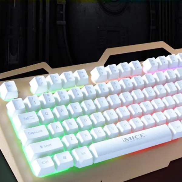 IMice Проводная игровая клавиатура с 104 клавишами подсветкой механическая геймера