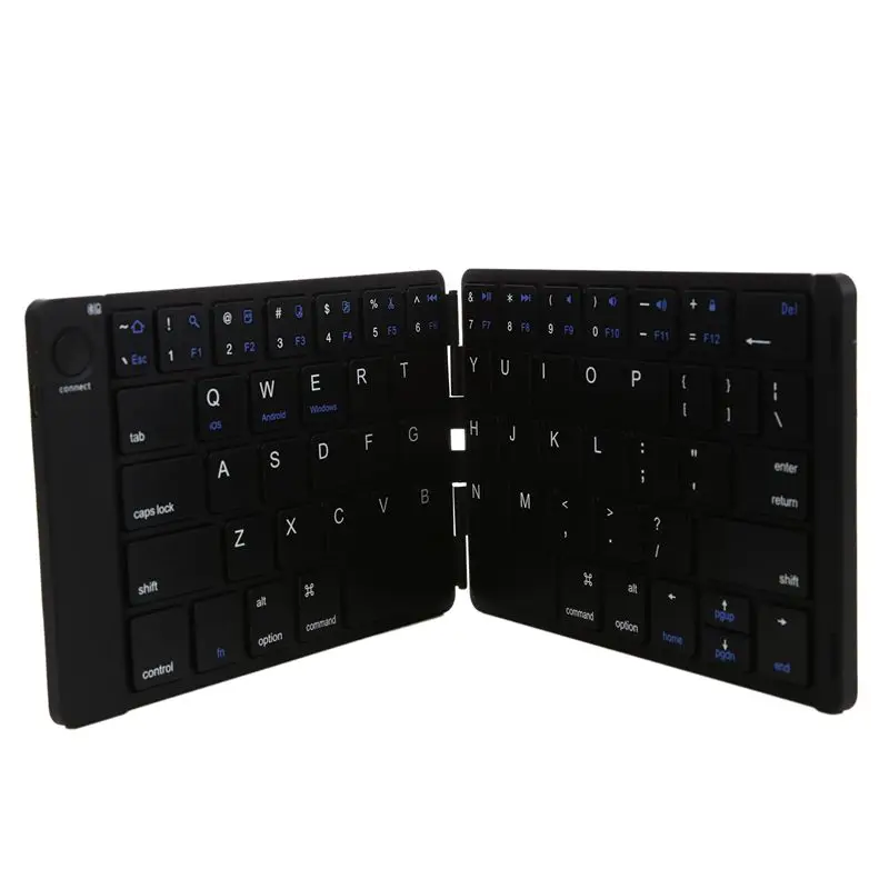 Складная Bluetooth клавиатура ультратонкий перезаряжаемый складной беспроводная