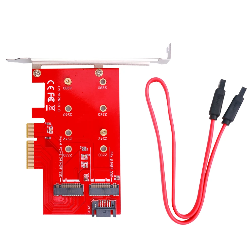 Порт able NGFF к PCIE X4 адаптер M Key и B SATA порт расширения карты Поддержка порта PCI Express 3 0