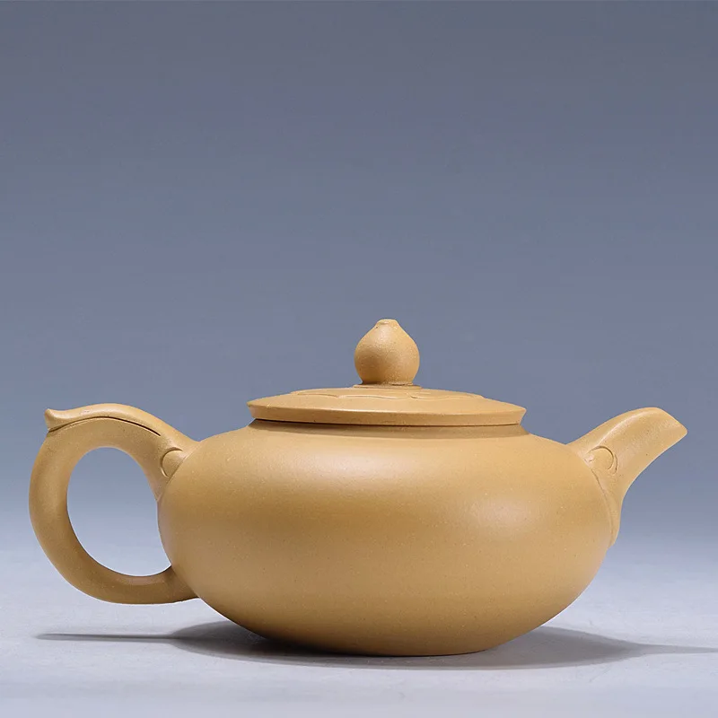 Raw Ore Famous Full Manual Dark-red Enameled Pottery Teapot Section Mud Peacock As One Wishes Kettle Run Amount | Дом и сад