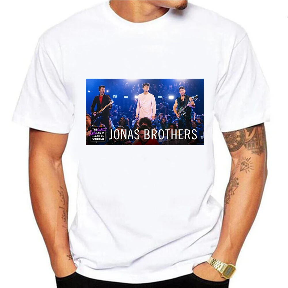 Jonas Brothers летняя футболка с принтом мужские топы | Мужская одежда