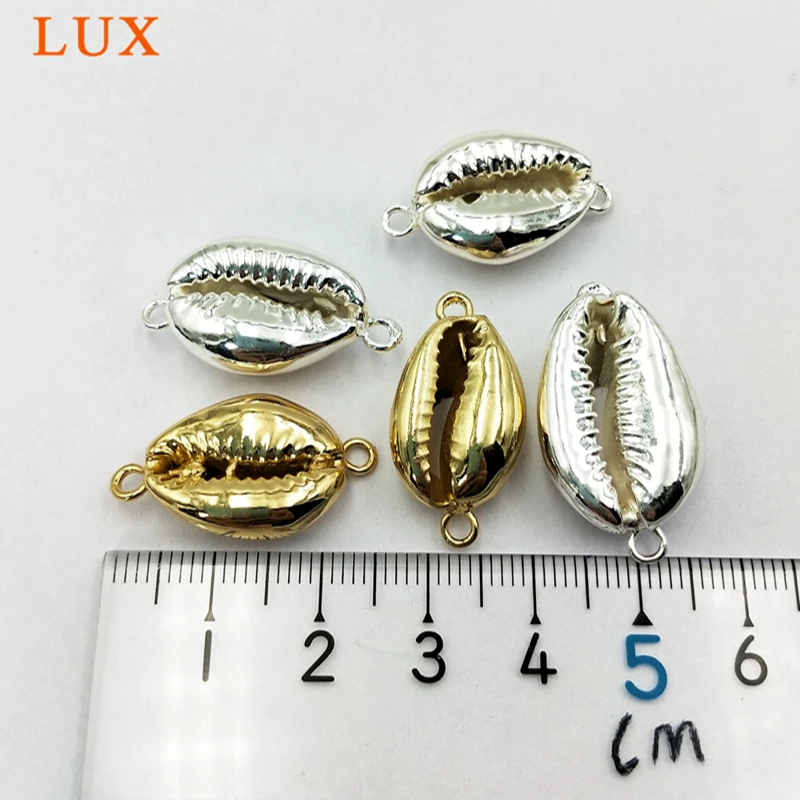 Оптовая продажа полностью позолоченный соединитель Cowrie Shell морской корпус