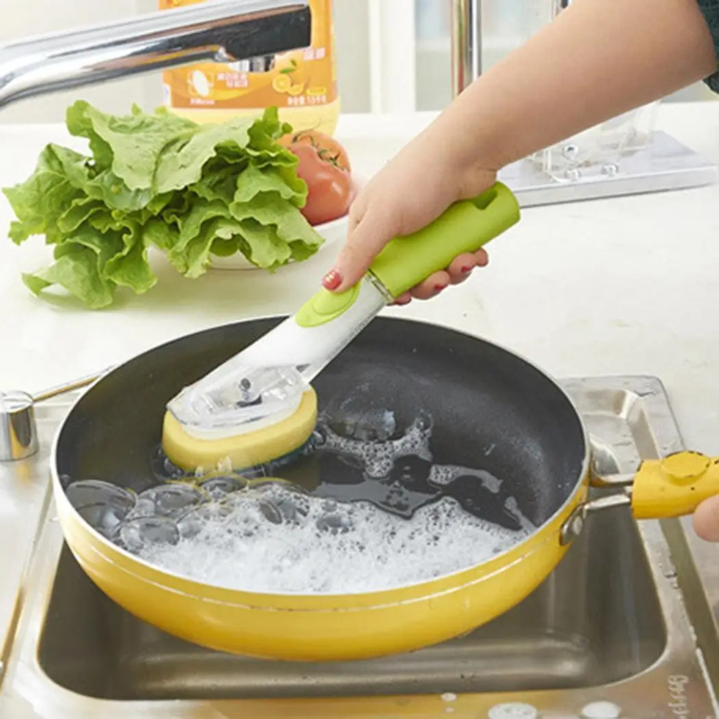 Длинная зеленая ручка щетка для посуды кухонные щетки чистки мойка очищения