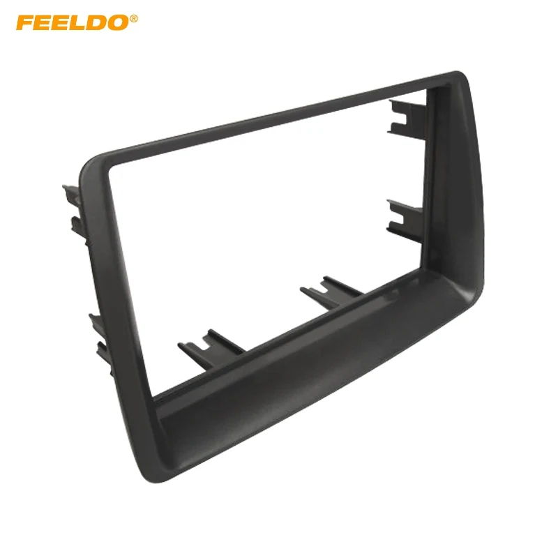 

FEELDO Car 2DIN Audio Radio Panel Fascia Frame for FIAT Panda (169) 2003-2012 Stereo Dashboard Frame Mount Installaion Trim Kit