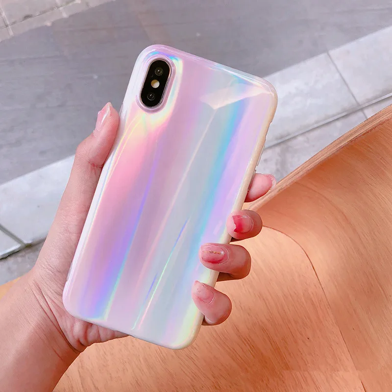 Роскошный Розовый Блестящий корейский чехол для телефона iPhone X Xsmax XR 7 Puls 6 6S 8 чехлы