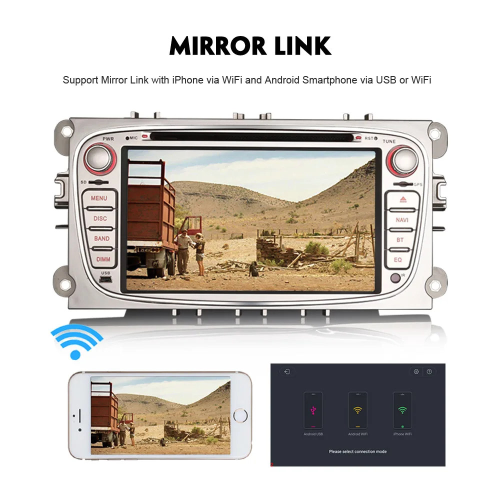 7 &quotчетырехъядерный Android 8 1 Авторадио DAB + автомобильный стерео GPS WiFi 4G радио CD BT DVR