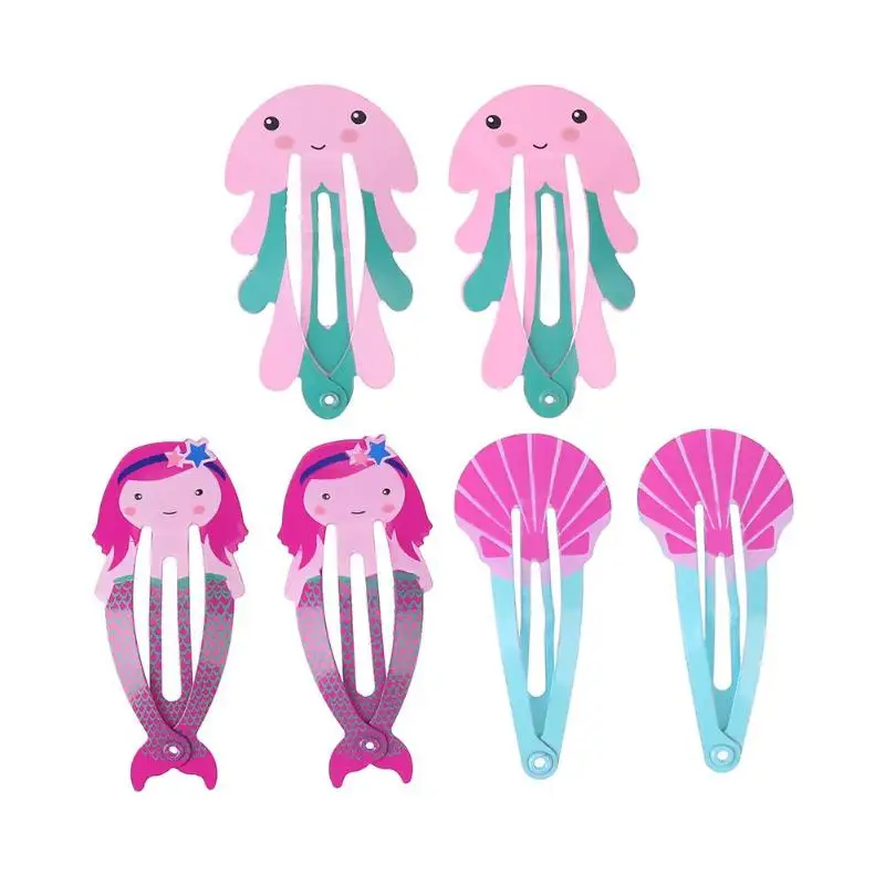 6 Pcs Baby Hair Accessories Lovely Cute Hairpins Cartoon Clip Kids Hairpin Party Girl Headbands | Детская одежда и обувь