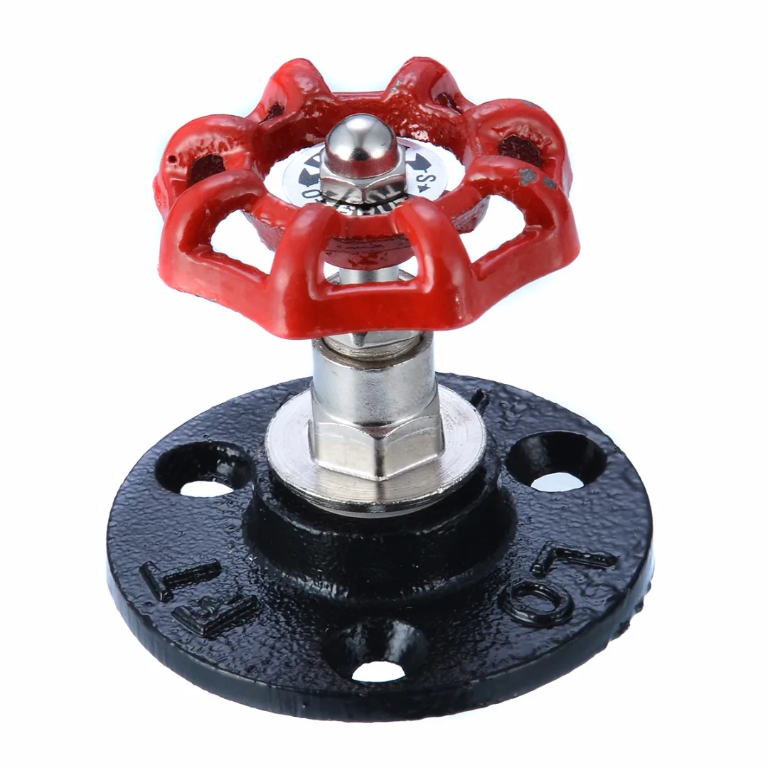 1 шт./лот чугунная труба с ручным колесом фитинги для труб сантехника ручка двери