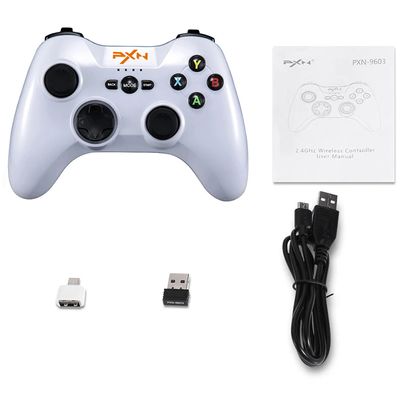 Pxn 9603 2 4G беспроводной игровой контроллер Двойной вибрационный джойстик для