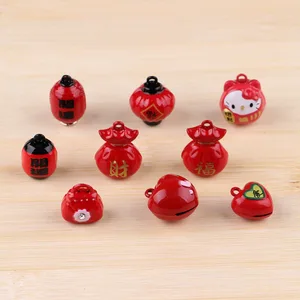 6 шт., медные колокольчики для ключей