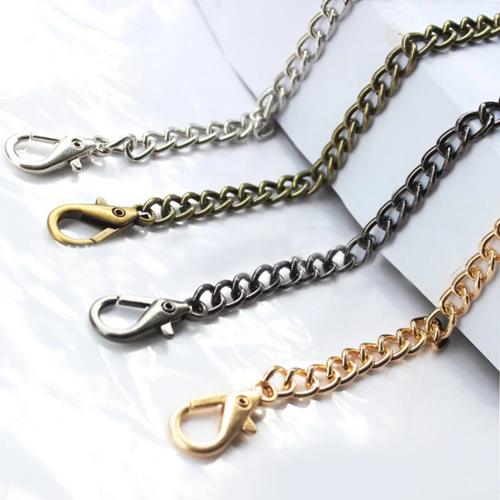 

1PC 120cm Handbag Metal Chains Chain With Buckles Shoulder Bags Straps Handbag Handles Bag Parts & Accessories