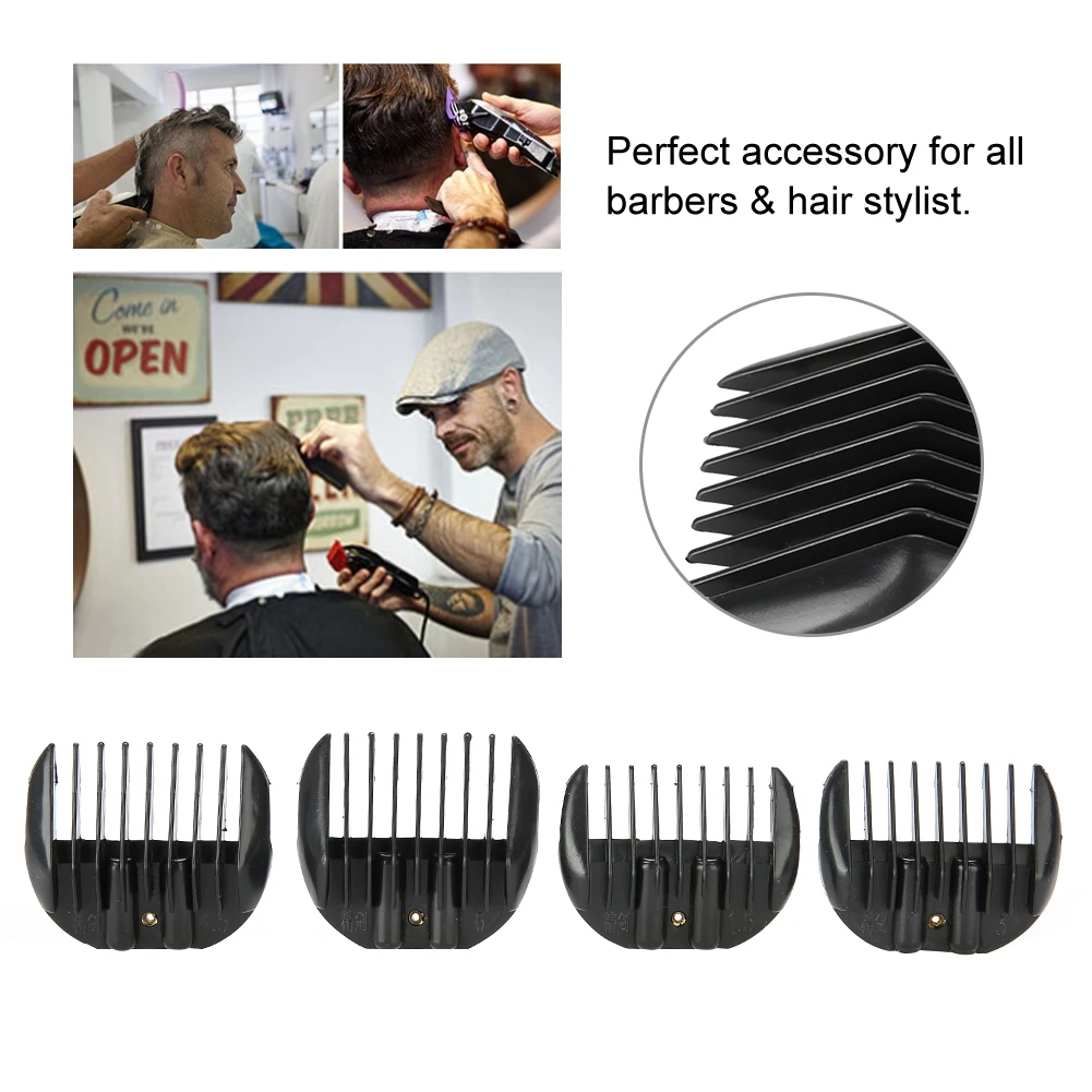 3 вида цветов 4 шт./компл. Концевая расческа Стрижка волос триммер клипер насадка