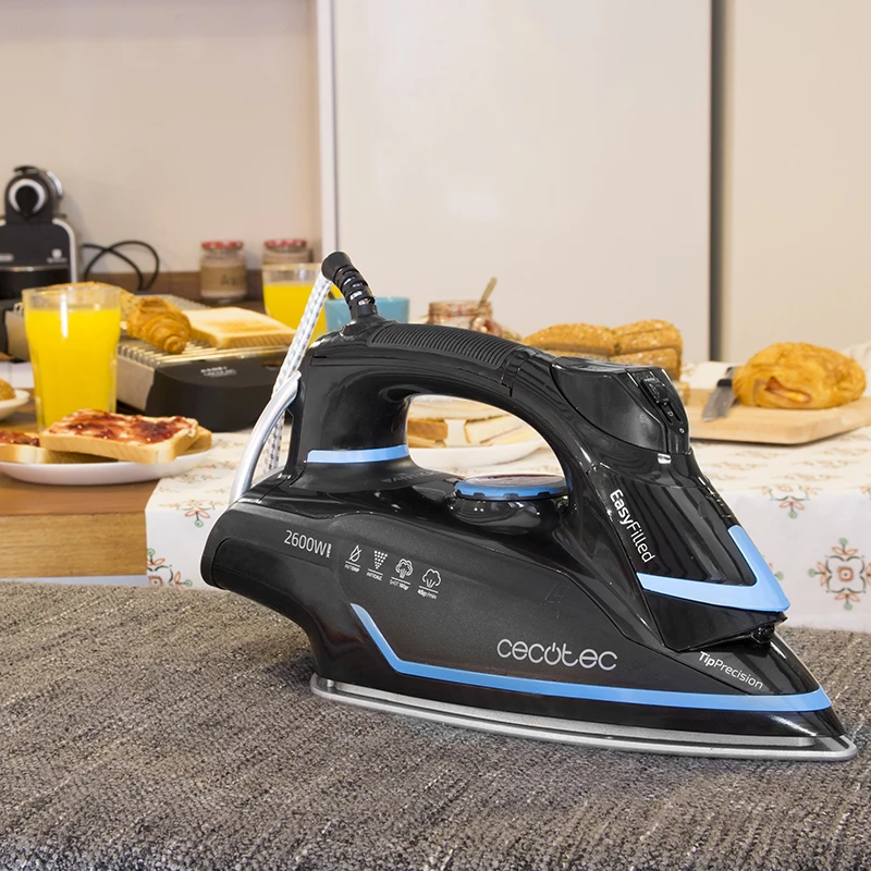 Утюг Cecotec Ironing Center ForceTitanium 420 быстрый и эффективный с паром мощностью 2600 Вт эргономичным резервуаром противопригарным