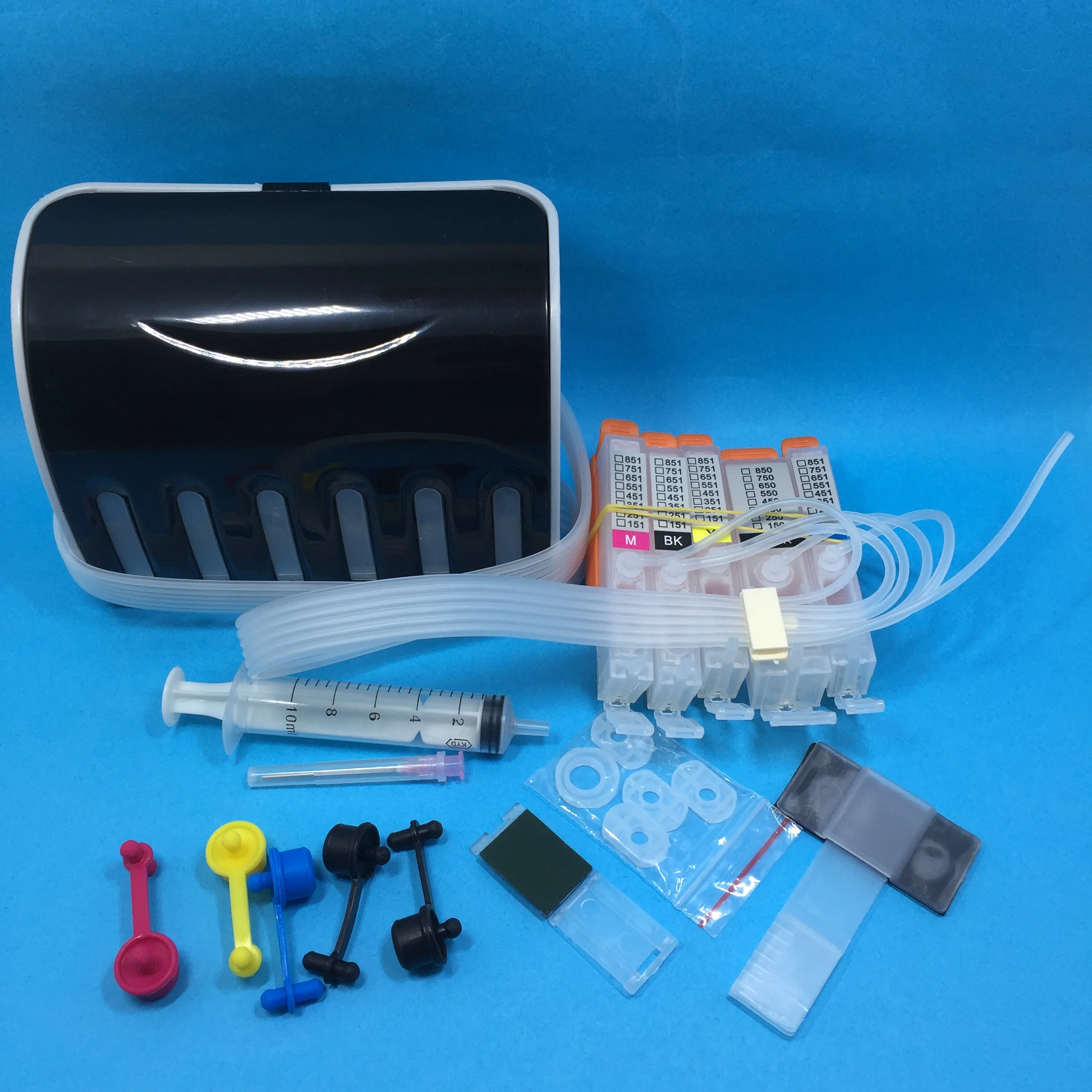 

5Color CISS PGI-650 CLI-651 with chip ink cartridge for Canon PIXMA IP7260 MG6360 MG5460 MX726 MX926 MG7160 MG6460 MG5560 iP8760