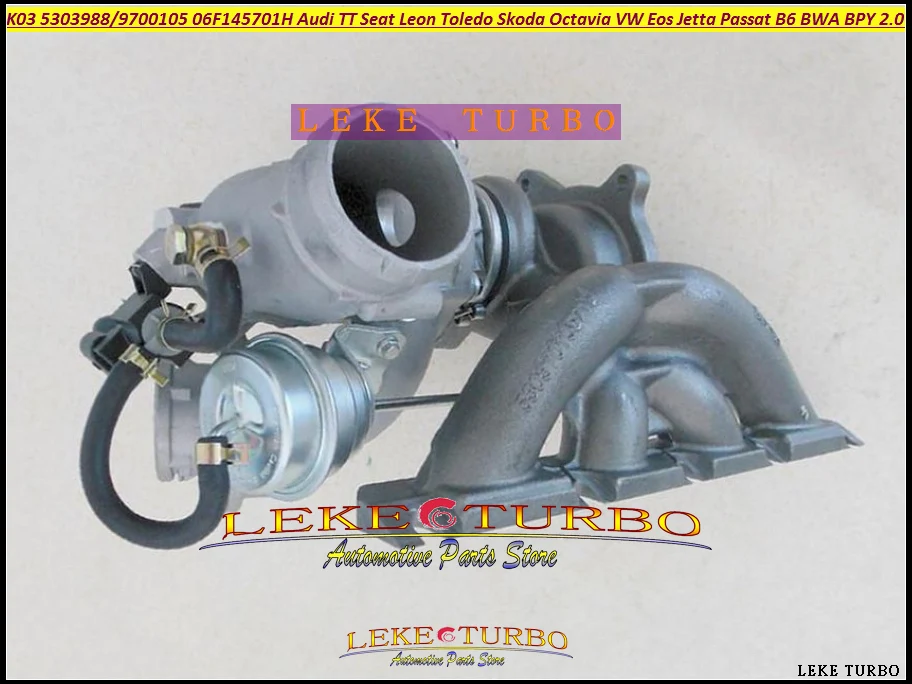 Турбо K03 53039880105 53039700105 06F145701H для Audi TT Leon Фольксваген Толедо Eos Jetta Passat B6 Skoda Octavia BWA BPY