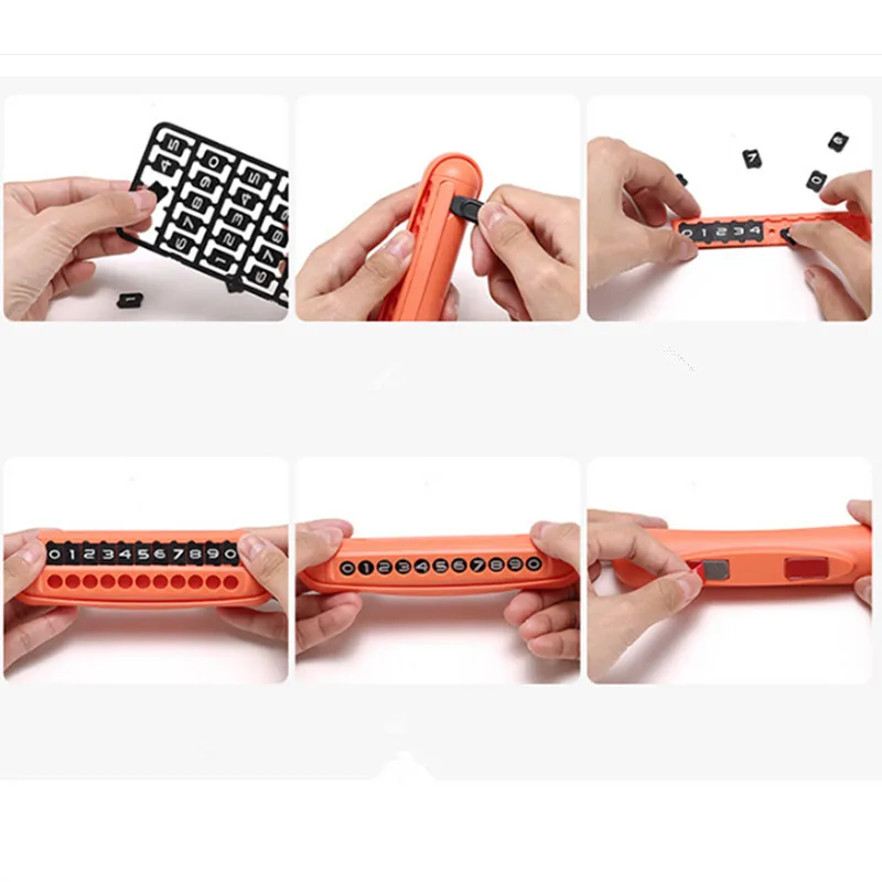 Автомобильная Наклейка номер телефона Временная парковочная карта Скрытая