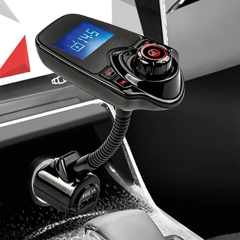 Автомобильный MP3 плеер с большим экраном и Bluetooth fm передатчик функцией громкой