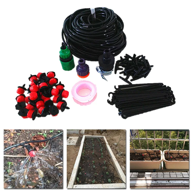 15 м микрокапельницы ирригационная система полива Drips Plant разъем для садового