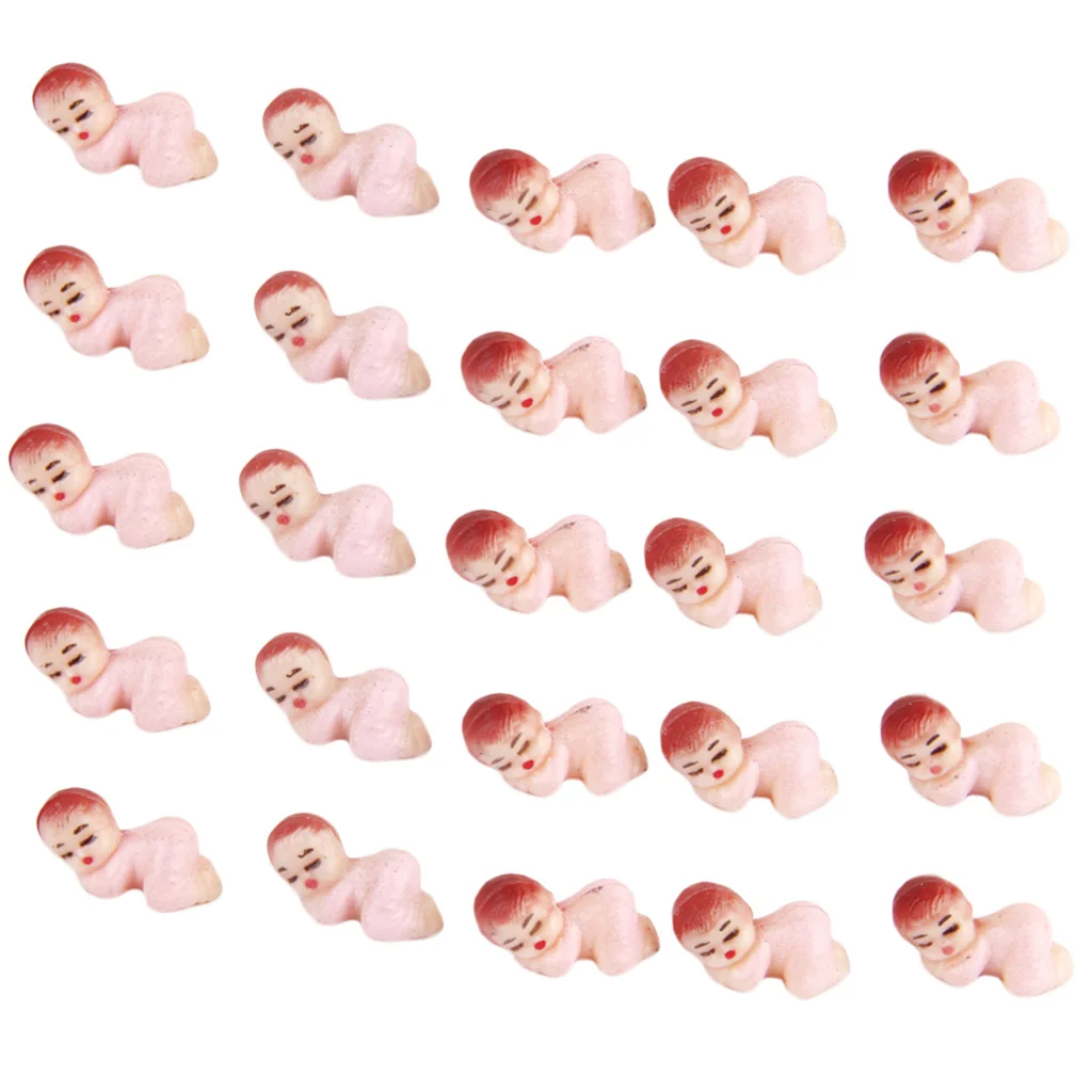 50 шт Мини спящие Младенцы розовый мальчик душ подарок Вечеринка любимые