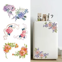 creative flower rattan wall stickers toilet refrigerator cabinet glass stickers personalized home decoration wall stickers