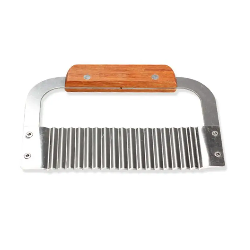 Hardwood Vegetable Fruit Potato Cutter Wavy Soap Slicer Durable Chip Cutting Peeler Cooking Tools Kitchen Knives | Дом и сад