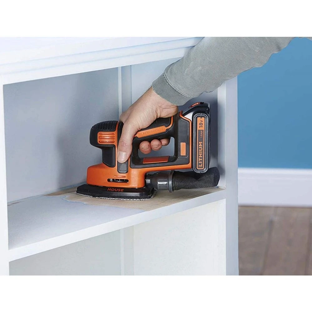 Аккумуляторная вибрационная шлифовальная машина Black+Decker BDCDS18N-XJ 18 В без