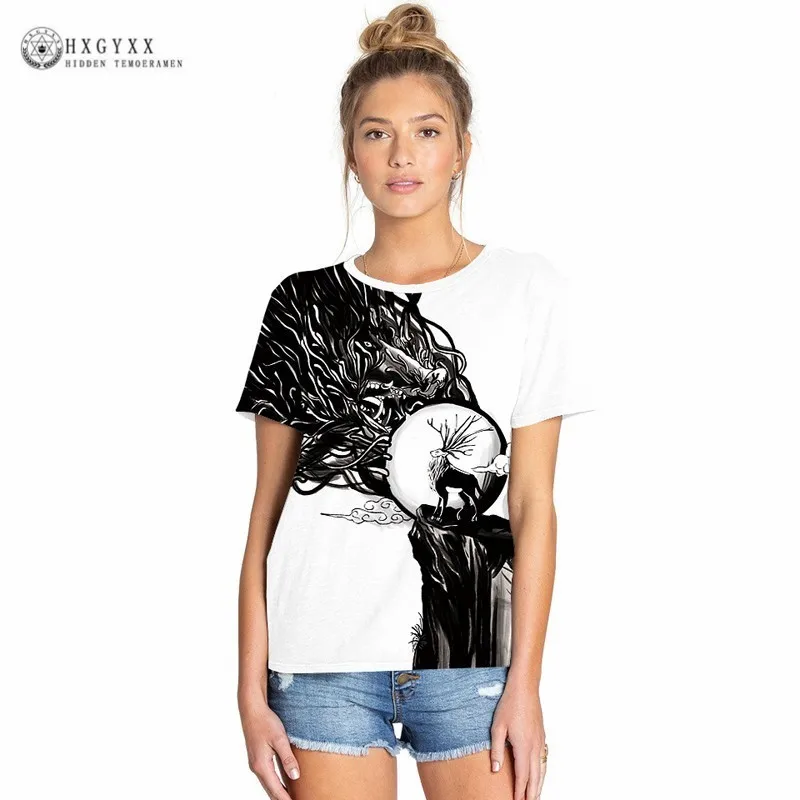 Футболка с мультяшным принтом летние топы 2020 женская одежда крутая уличная