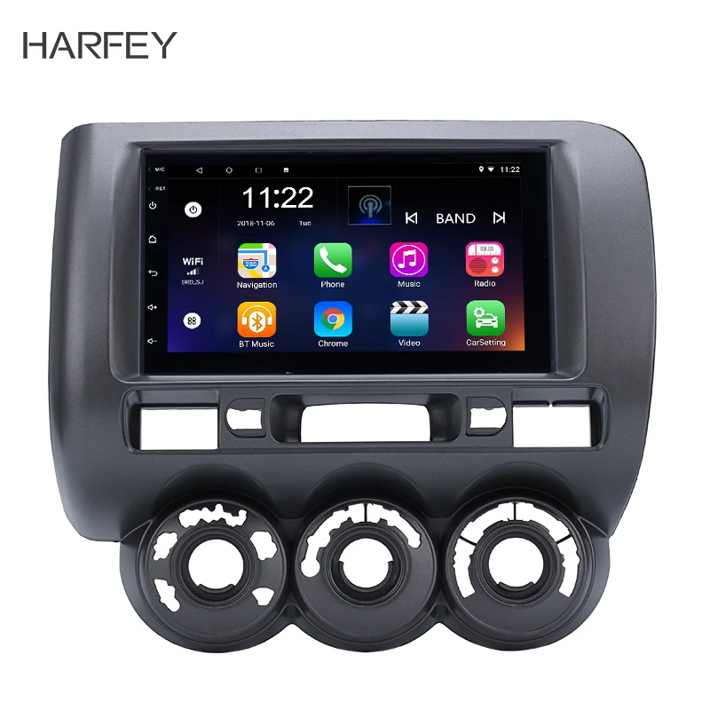 Автомобильный мультимедийный плеер Harfey 2din сенсорный экран 7 дюймов Android 10 0 DVR Wi Fi