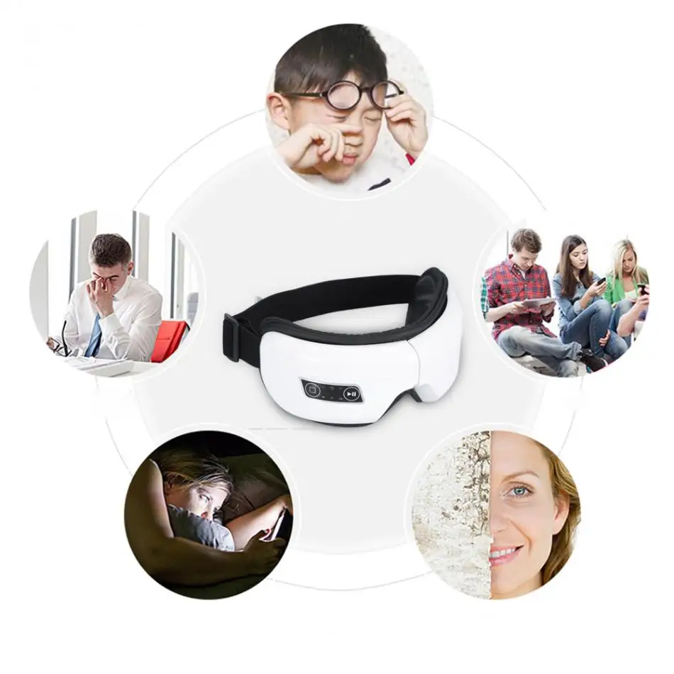 Электрический массажер для глаз вибрирующий инфракрасный нагрев терапия