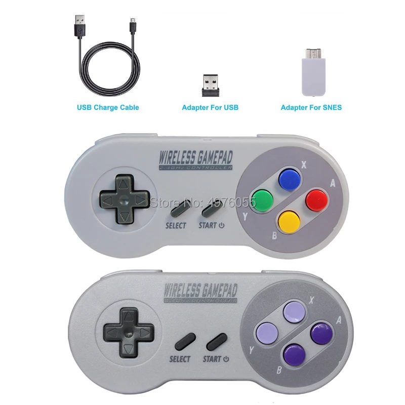 Беспроводные геймпады 2 4 ГГц джойстик Джойстик контроллер для SNES NES классический