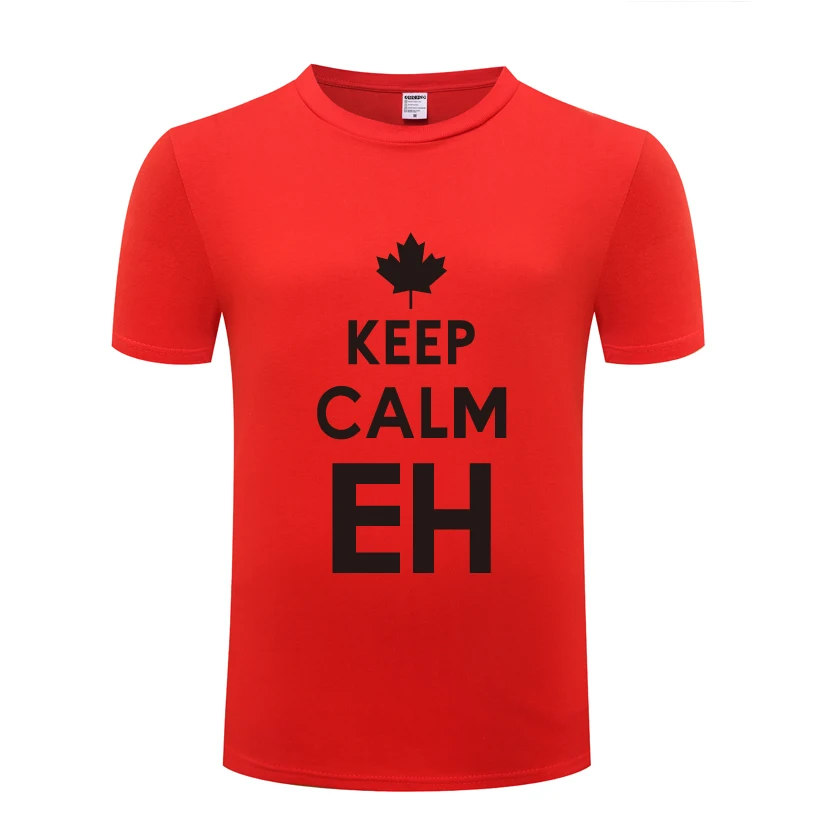 Новинка 2018 креативная Мужская Футболка Keep Calm EH футболка Новая повседневная