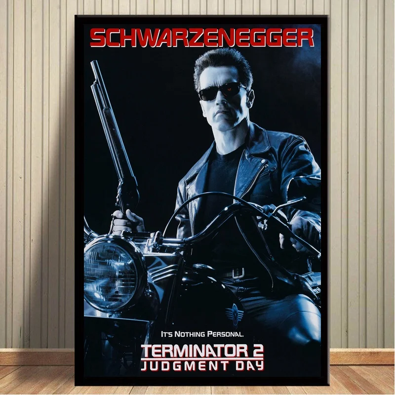 TERMINATOR 2 день суждения Арнольд шварзенеггер кинопостер Печать на холсте настенное