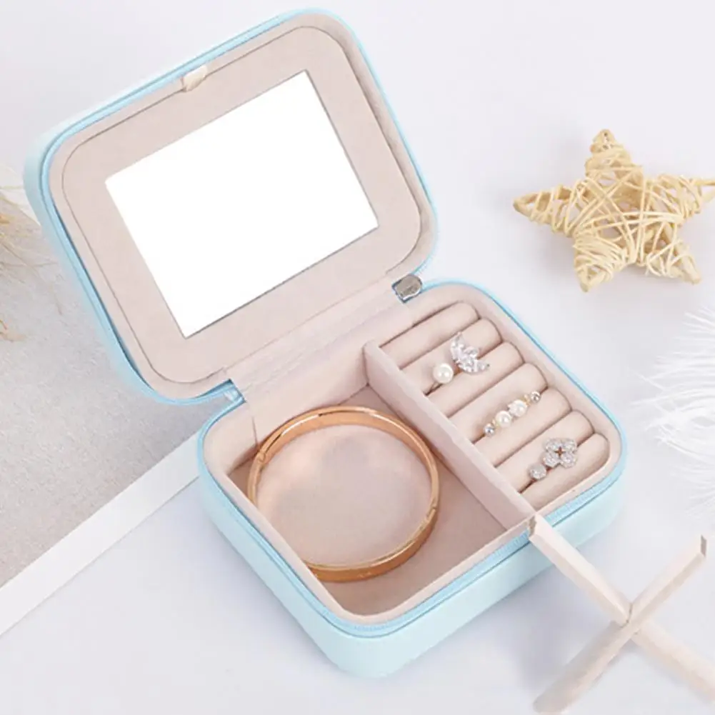 Витрина для макияжа чехол шкатулка драгоценностей Кольцо ожерелья серьги Мода с