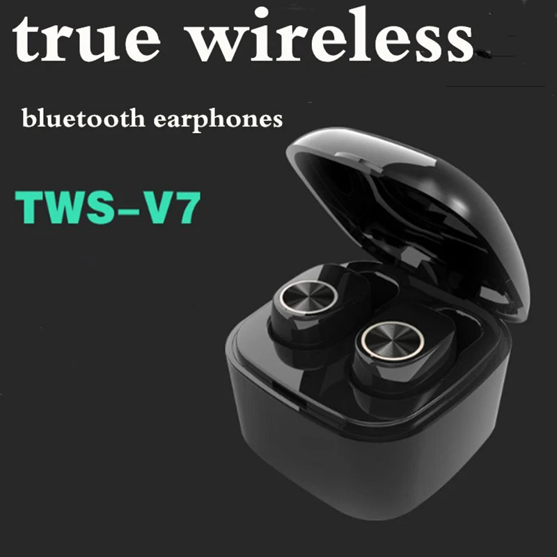 Топ V7 Tws Bluetooth гарнитуры бинауральные наушники беспроводные стерео мини вкладыши