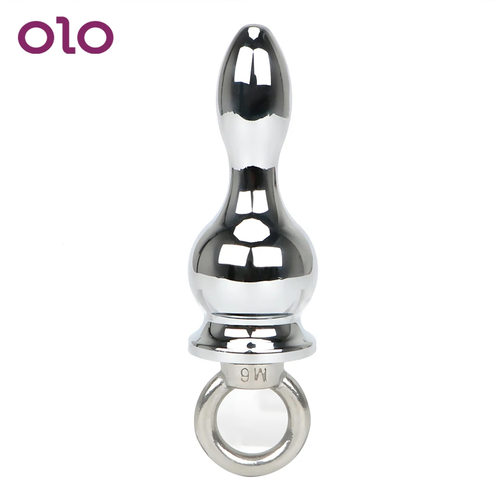 OLO Stainless Steel Butt Plug Anal Bead Ring Handheld Massage Sex Toys for Men Women Products Erotic | Красота и здоровье