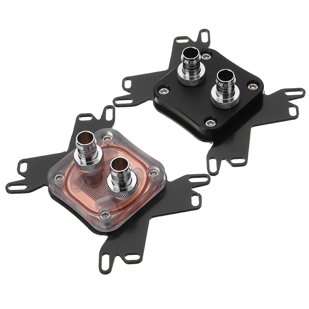 

Fancier Copper CPU Cooler Water Cooling Water Block for Intel LGA 1155 2011 AMD AM4 Computer Components Fans Cooling