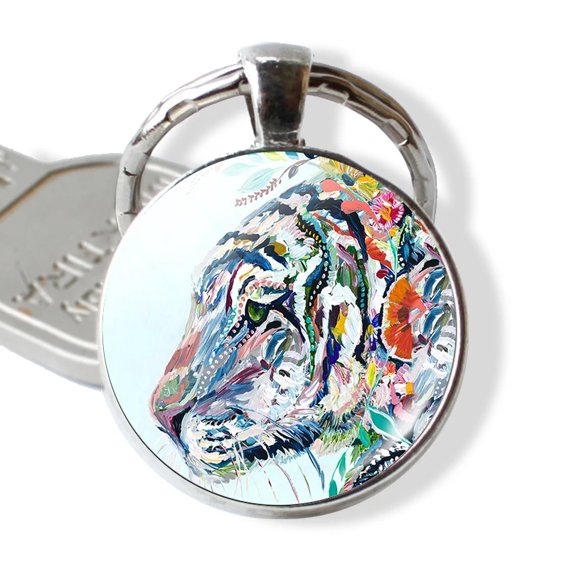 Красочный окрашенный лось тигр Зебра слон павлин сова искусственная подвеска