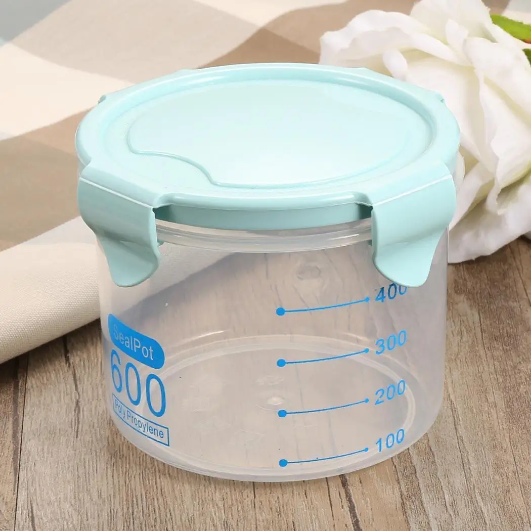 New Kitchen Home Transparent Plastic Sealed Cans Food Grain Refrigerator Storage Jar Tank | Дом и сад