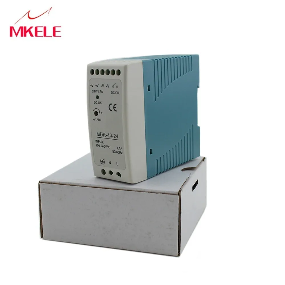 MDR 40 5 V 12 24 W Enkele itugang Industriele DIN Rail Voeding Ac Dc преобразователь миниатюрная мощность
