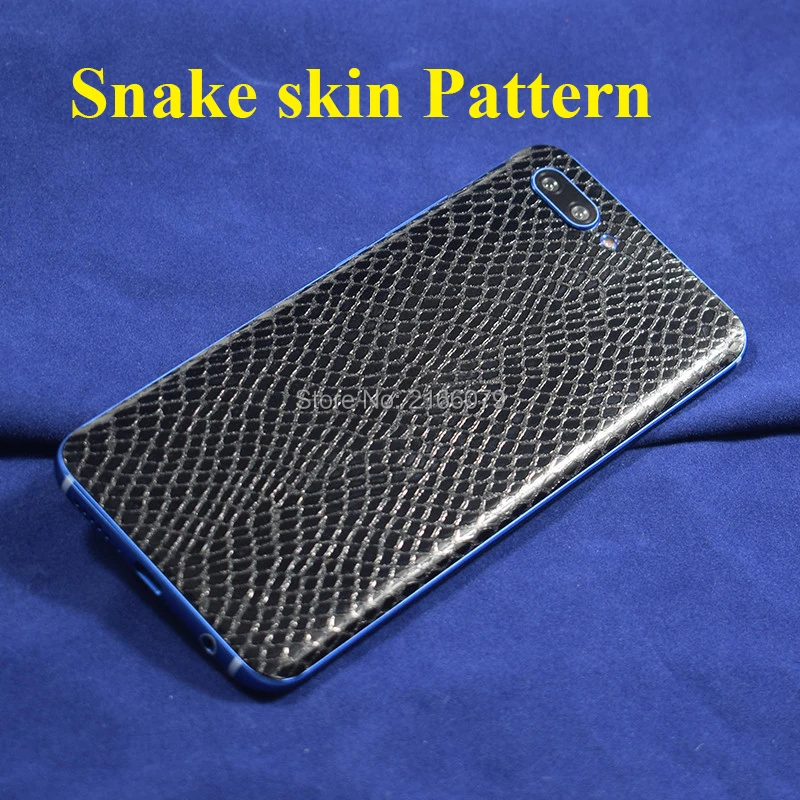 For Huawei Honor 10 5.84&quot Crocodile / Snake Skin Pattern Leather Full Back Cover Matte Decals Wrap Sticker |