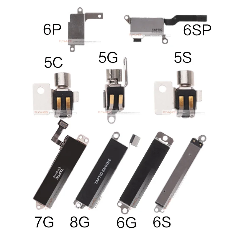 1 шт. Вибрационный гибкий кабель для iPhone 5 5S 5C 6 6S 7 8 Plus X Запчасти ремонта