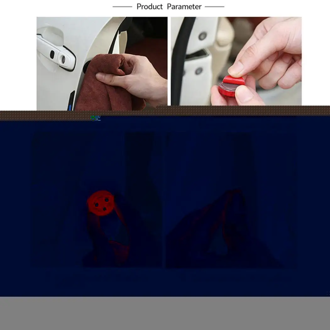 1 пара общего Беспроводной двери автомобиля светодиодный Предупреждение