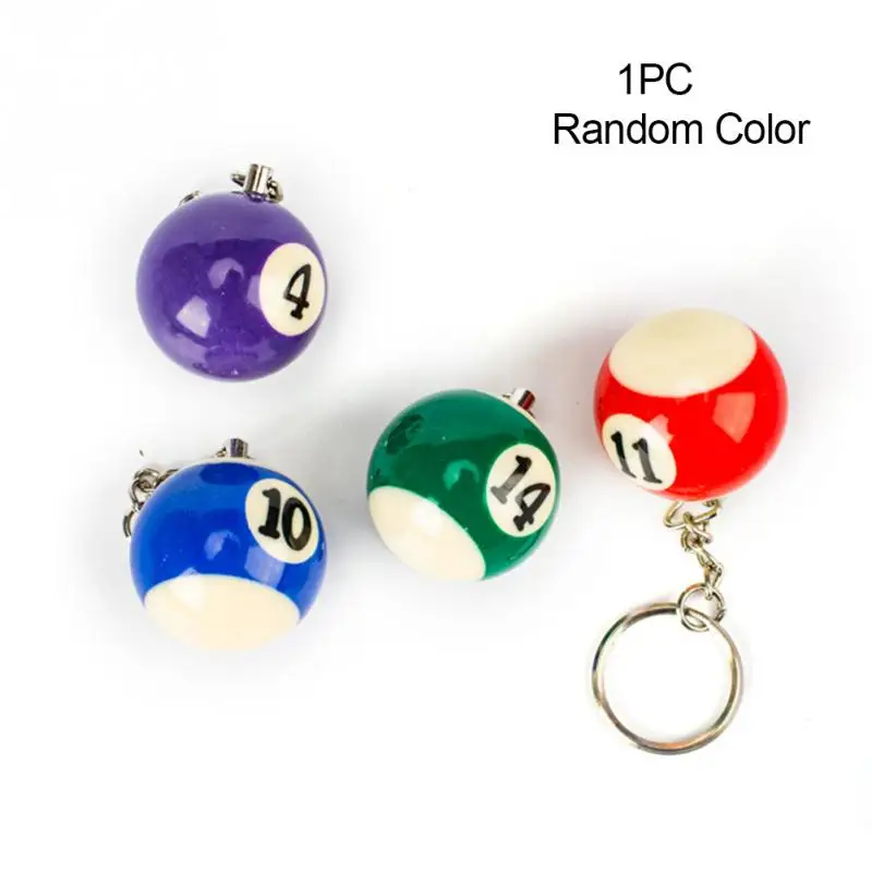 Брелок для ключей в форме мини бильярда разноцветный ассортименте|Брелоки| |