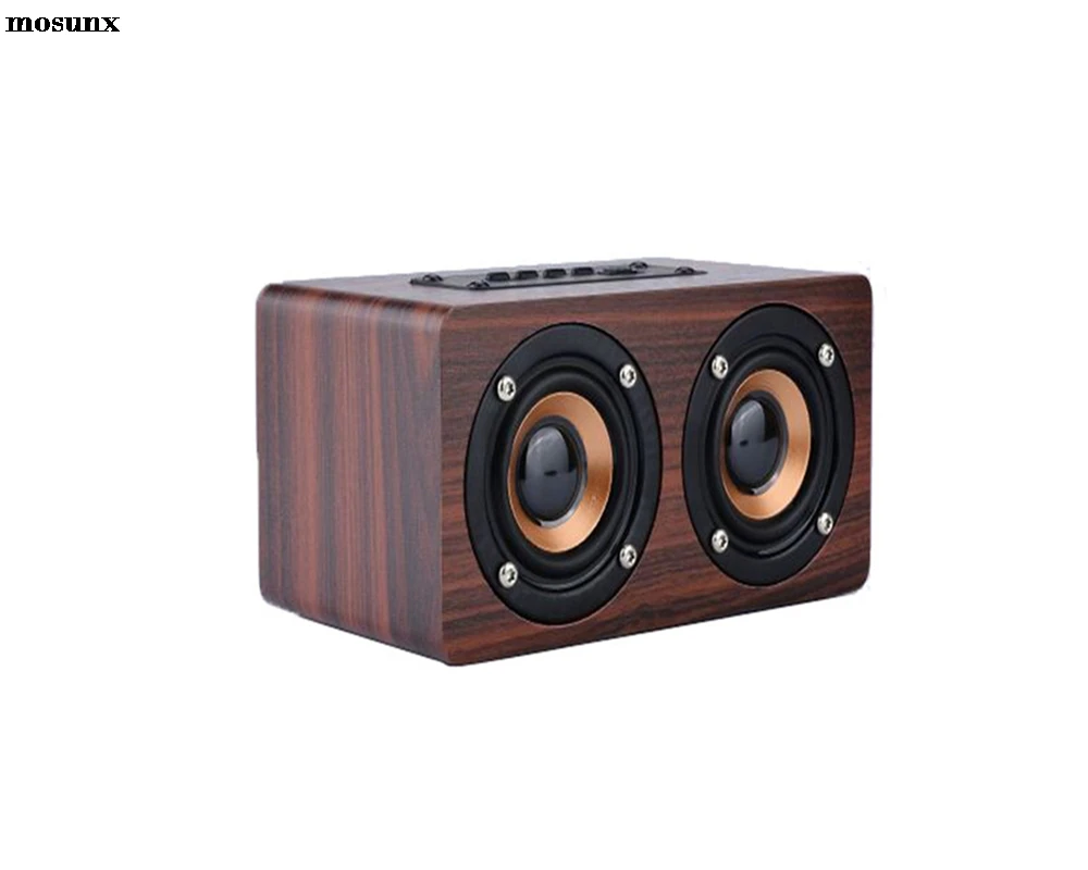 Mosunx 2017 Новый Hifi деревянный портативный Bluetooth динамик беспроводной колонка в