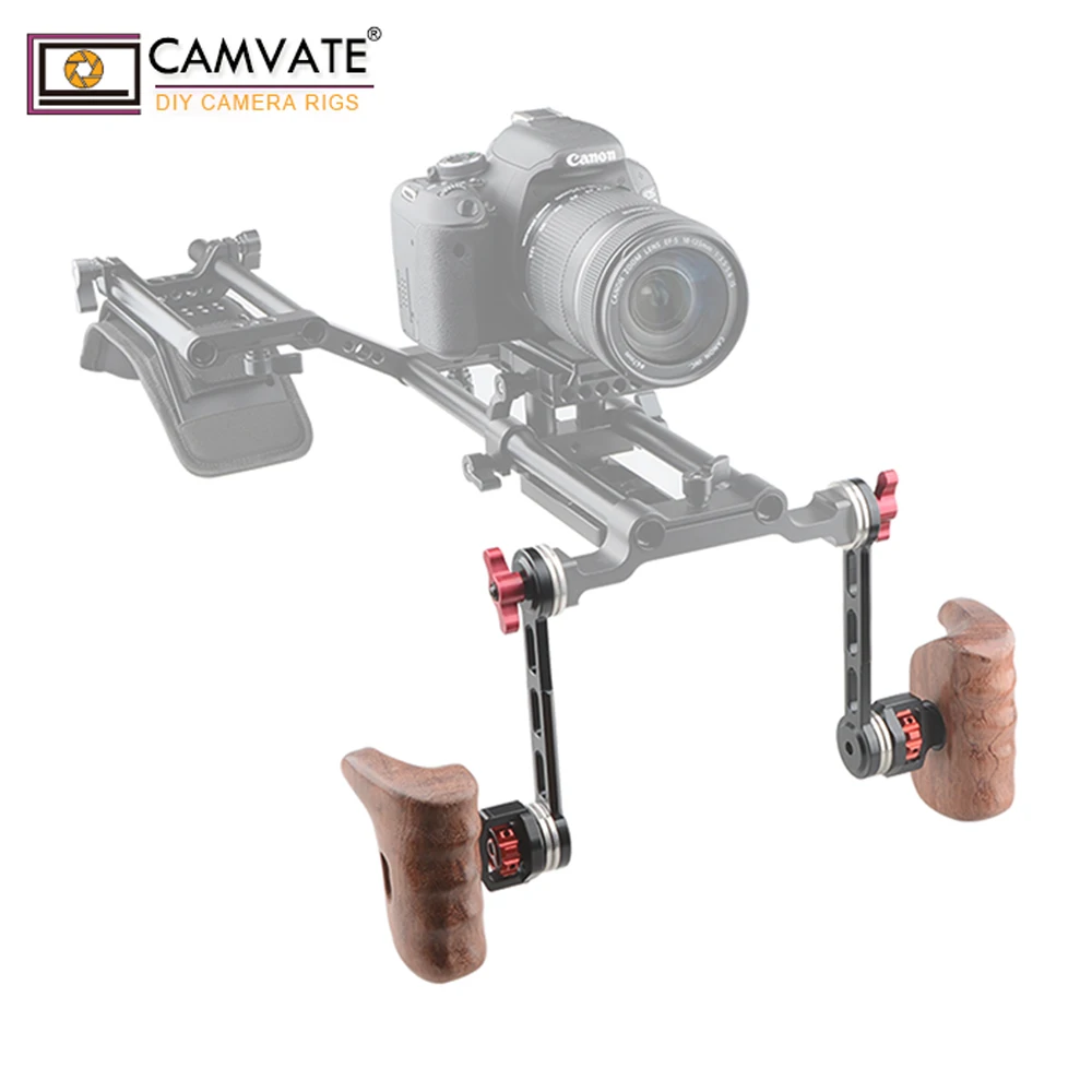 CAMVATE деревянная ручка (левая и правая) с натовской направляющей Rosette Extension Arm