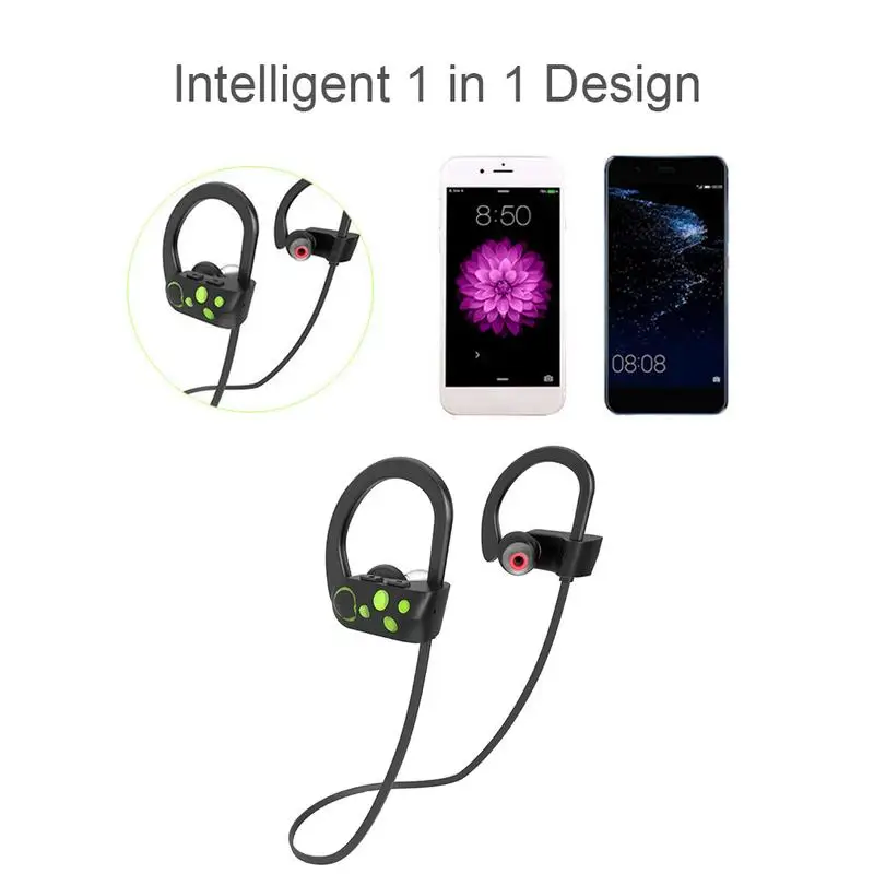 Bluetooth наушники водостойкие Беспроводные спортивные с защитой от пота