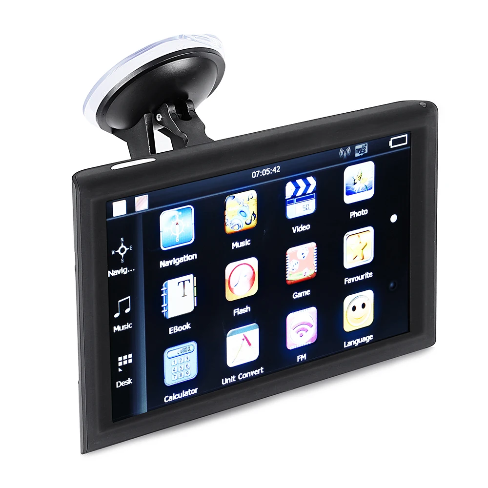 WINCE система Автомобильный gps навигатор 7 ''сенсорный экран автомобильный 256 МБ +