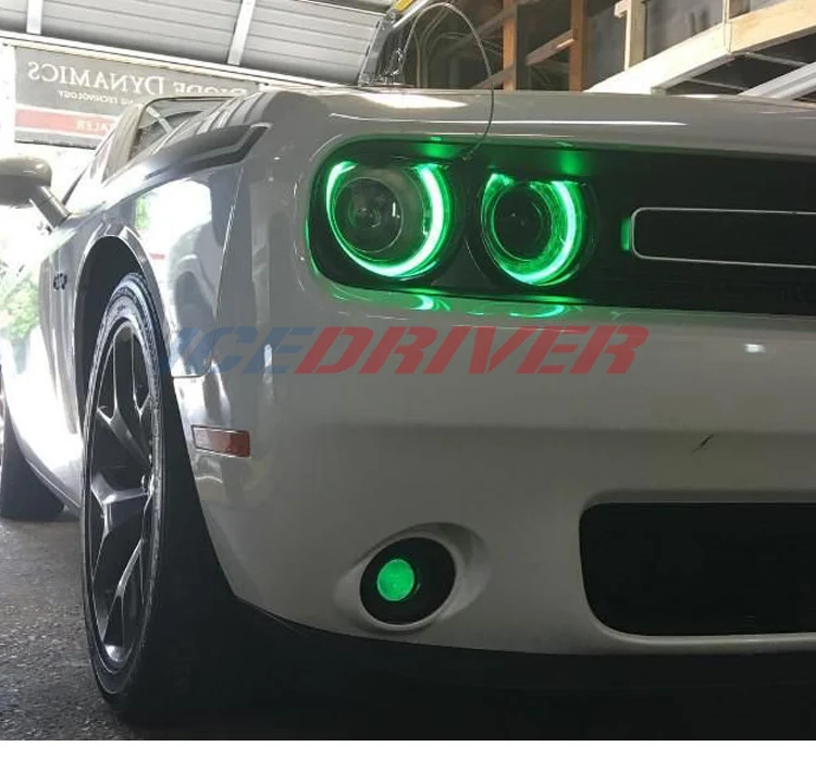 Icedriver для Dodge Challenger DRL RGB разноцветные светодиодные платы 2015 2019 дневные ходовые
