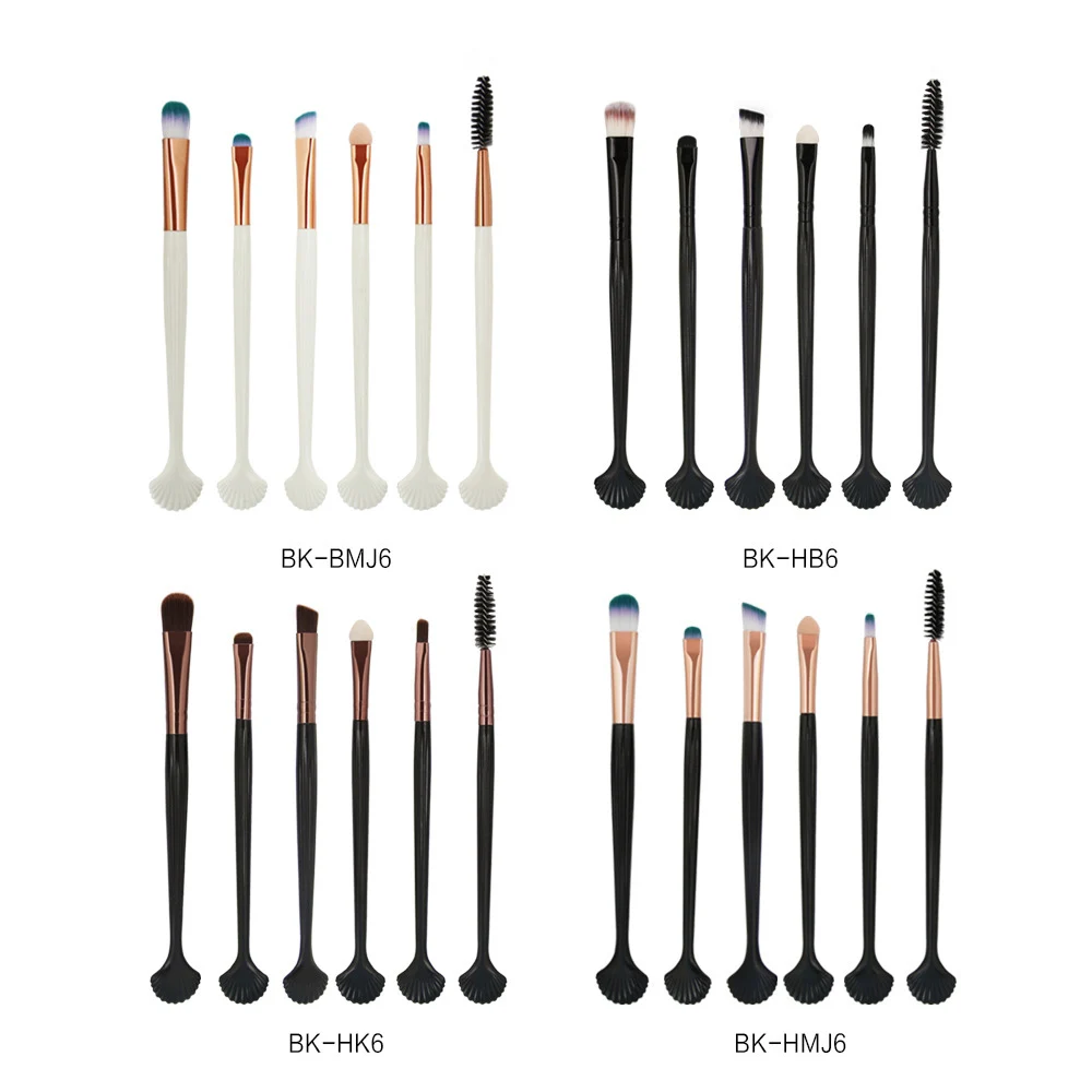 MAANGE 6 шт. тени для век макияж кисти набор мягкие косметические ресницы подводка